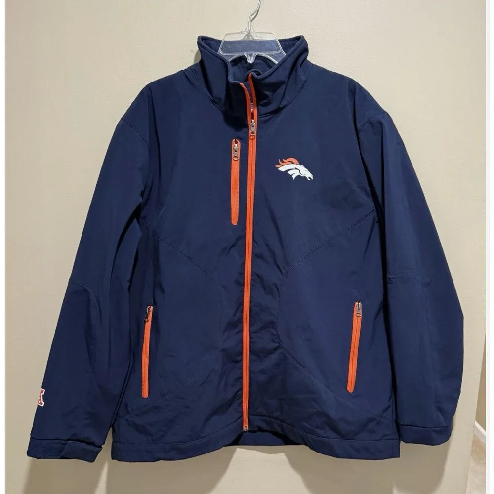 Denver Broncos Mens XL NFL Officially Licensed G-III Soft Shell Full Zip Jacket